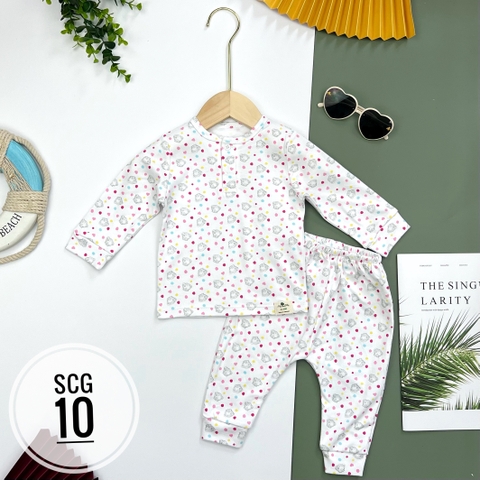 Bộ sơ sinh cotton PC 6/36m x22