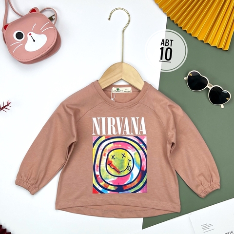 Áo cotton trẻ em - Chun tay Bé Gái