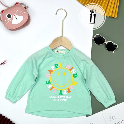 Áo cotton trẻ em - Chun tay Bé Gái