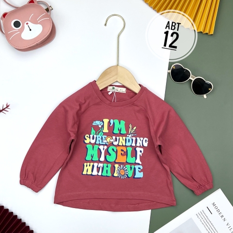 Áo cotton trẻ em - Chun tay Bé Gái