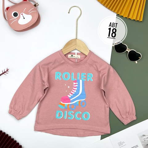 Áo bé gái thu đông chun tay 8/16T