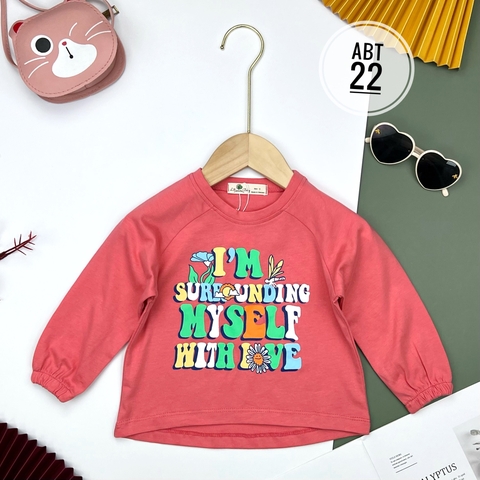 Áo cotton trẻ em - Chun tay Bé Gái