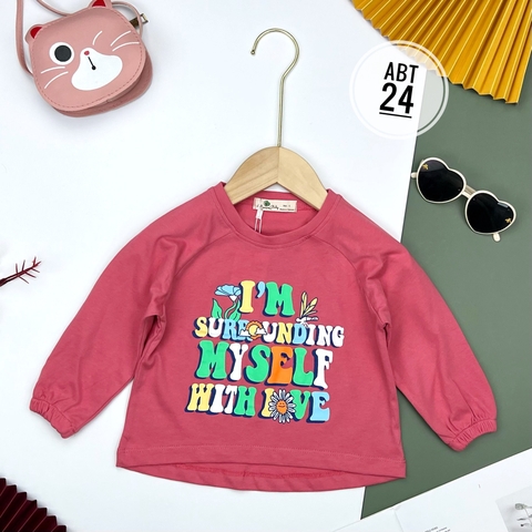 Áo cotton trẻ em - Chun tay Bé Gái