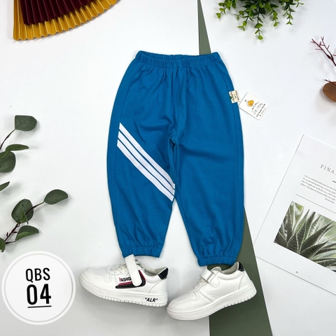 Quần BT cotton sọc ngang bo gấu 1/10