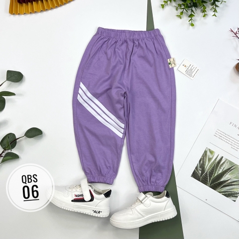 Quần BT cotton sọc ngang bo gấu 1/10