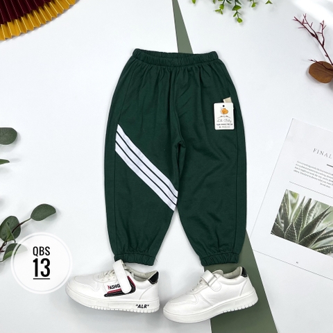 Quần BT cotton sọc ngang bo gấu 1/10