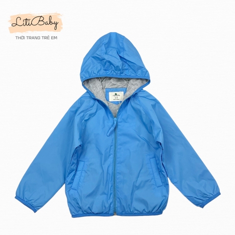 Áo gió trơn Bé trai, bé gái chun kẹp size 2/7 tuổi