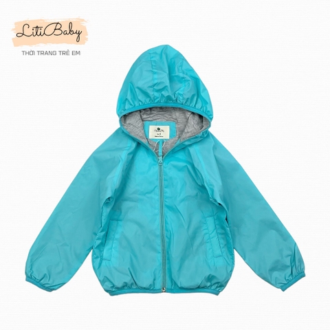Áo gió trơn Bé trai, bé gái chun kẹp size 2/7 tuổi