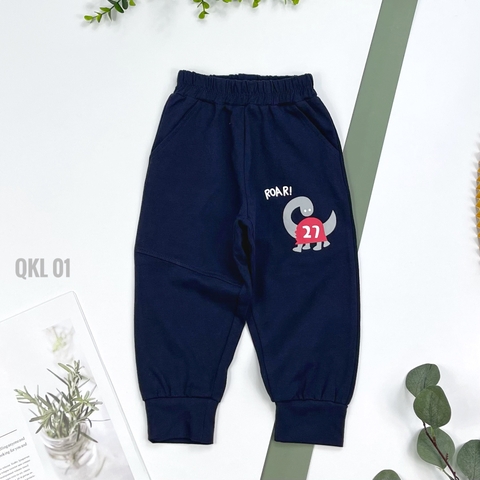 Quần dài bé trai cotton 4 chiều  vải dày  1/5T