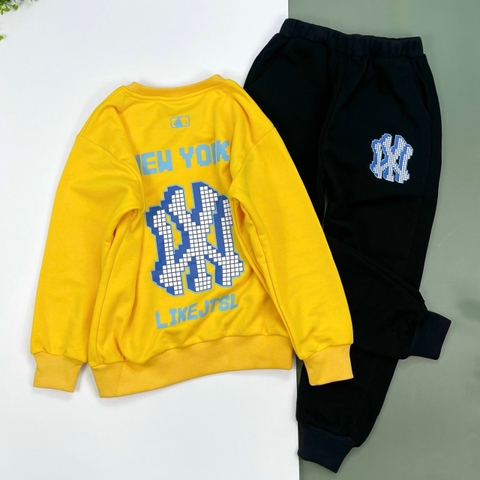 MLB  Áo sweatshirt tay dài phom suông Like Fleece