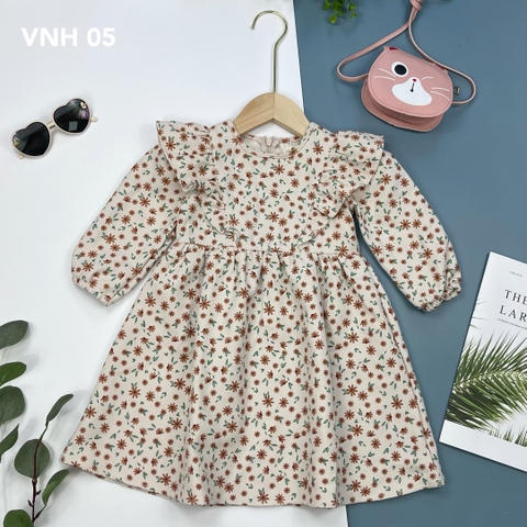 VNH-Váy nhung hoa chạy viền 2/12