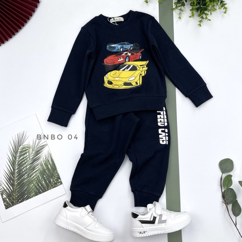 Bộ nỉ bogen siêu nhân, mickey, ô tô size 2/8T