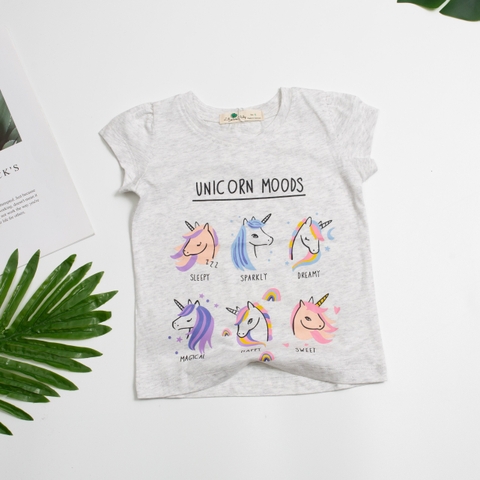 Áo thun bé gái ngắn tay Liti in hình size đại 6/10
