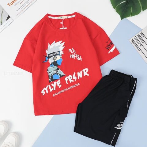 Bộ Bé trai ngắn tay 4 chiều in STLYE 10/18