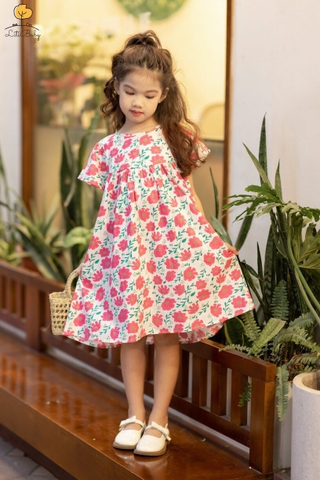 H539 Váy cotton trẻ em - V02 2/12