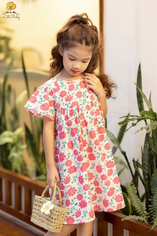 Lịch sử giá Váy hoa nhí viền ren trắng thô Cotton cho bé gái cập nhật  2/2024 - Mua Thông Minh