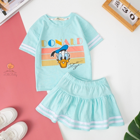 Bộ Bé gái chân váy chạy sọc 3/10 (lô 3)