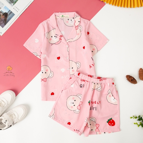 Bộ quần áo cotton TE Pijama BG lụa 6/16