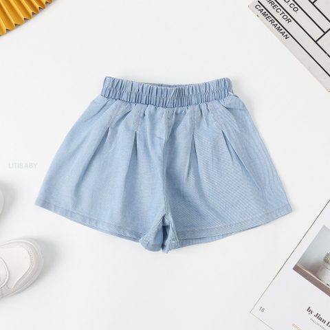 Quần bò Bé gái xếp ly size đại 10/14T