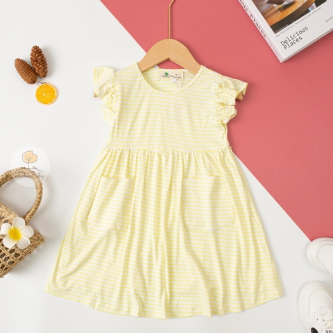 Váy cotton viền tay 2 túi trước 2/10
