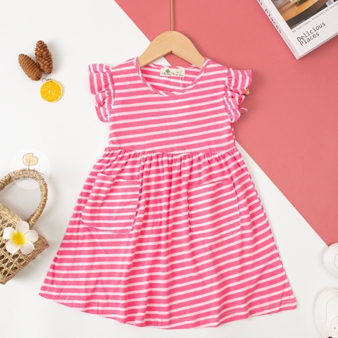 Váy cotton viền tay 2 túi trước 2/10
