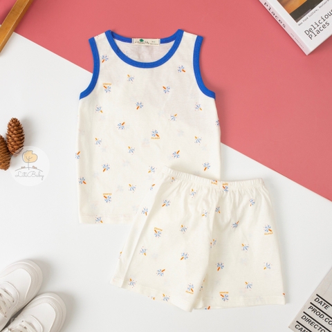 Bộ cotton TE sợi tre HQ sát nách 1/5