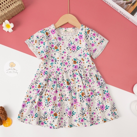 Váy cho bé gái YODY đầm cho bé gái 100% cotton họa tiết trái tim phối cổ  dáng babydoll mặc đi học đi chơi VAK6070 | Lazada.vn