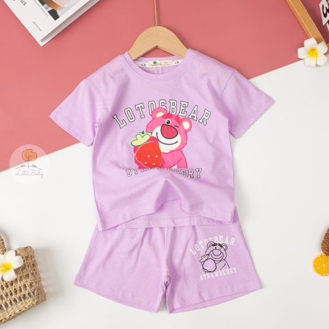 Bộ quần áo cotton TE BG ngắn tay 2 chiều 2/7