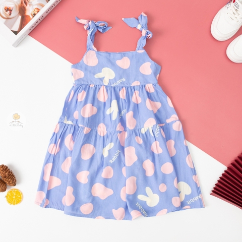 Váy cotton lanh có nơ 2//8 (lô 3)