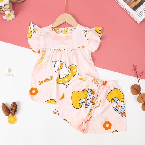 Bộ lanh Bé gái tay cánh tiên size 2/8 tuổi