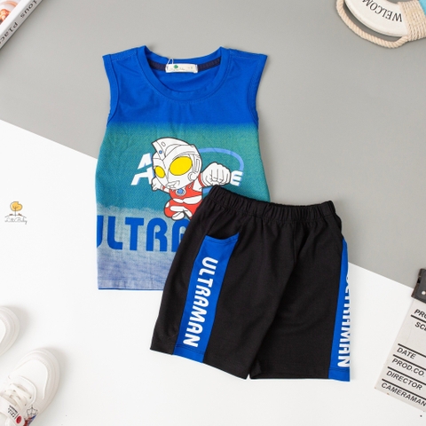 Bộ Bé trai sát nách in phi hành gia size 2/8 tuổi