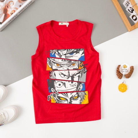 Áo cotton Bé trai sát nách size 8/16 tuổi