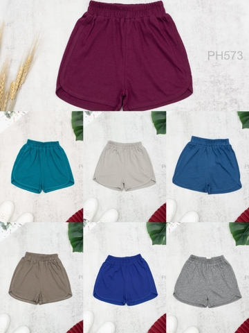 Quần cotton TE đùi BT, BG trơn lé 2/8