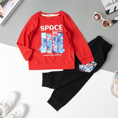 Bộ Bé trai thu đông 2 chiều Litibaby size 2/8 tuổi