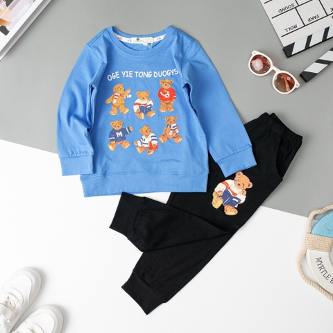Bộ Bé trai thu đông 2 chiều Litibaby size 2/8 tuổi