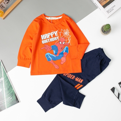 Bộ Bé trai thu đông siêu nhân size 2/8 tuổi