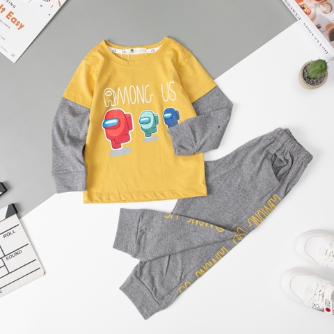Bộ Bé trai thu đông 2 chiều tay nối Litibaby 2/8 tuổi