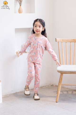 Bộ thun cotton thu đông size 1/5 tuổi
