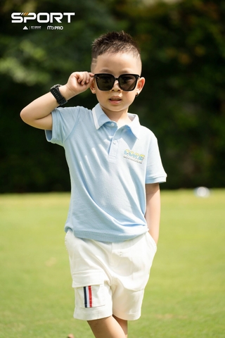 Áo cotton trẻ em - Bé Trai có cổ in chữ CORE 2/7