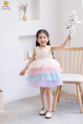 2-8 tuổi] Váy đầm xuân thu bé gái chất liệu 100% cotton phối ren phong cách  tiểu thưVáy đầm đẹp bé gái phối ren 100% chất cotton size 4T-7T cao  110-140cm – Mamion.vn