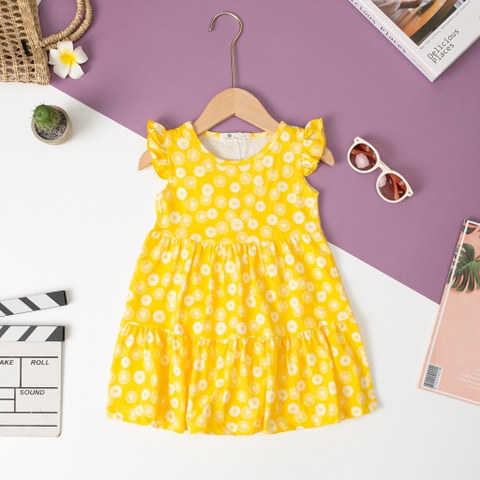 Váy cotton BG tay cánh tiên 3 tầng 2/12 x24