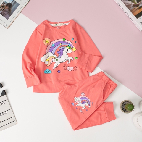 Bộ Bé gái thu đông 4 chiều ngựa PONY 2/8 tuổi