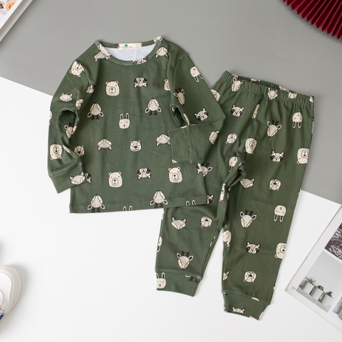 Bộ Bé trai, bé gái thu đông họa tiết size 3/10 tuổi