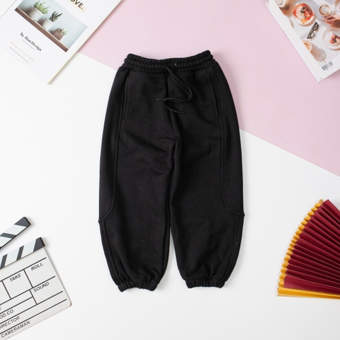 Quần nỉ da cá Bé trai, bé gái bo gấu size 3/8 tuổi