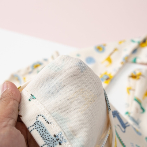 Bộ cotton thu đông trẻ em họa tiết size 3/10T