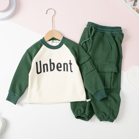 Bộ nỉ da cá BT, BG in Unbent 3/8