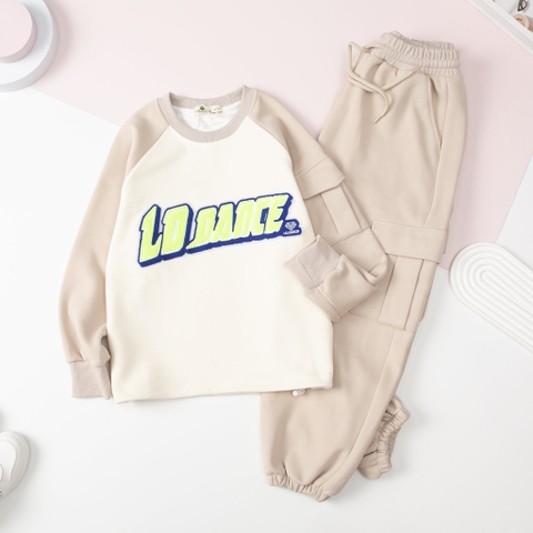 Bộ nỉ da cá BT, BG thêu Lodance 10/16