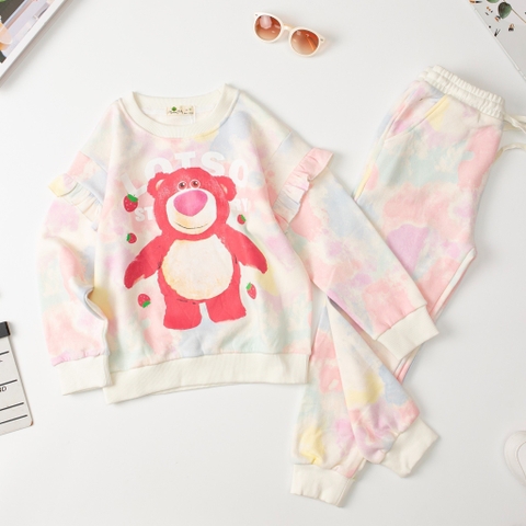 Bộ nỉ bông BG loang bèo tay 10/16