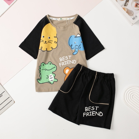 Bộ BT cotton ngắn tay phối 2/10 x24