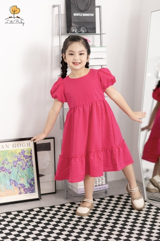 Váy thô BG kẻ tay bồng 2/10 x24